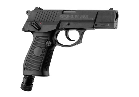 Pistolet DEFENSE CONCORDE DEFENDER TRAINER CALIBRE 0.50 CO2 BLACK 7.5 JOULES + MALLETTE + BILLES + CO2