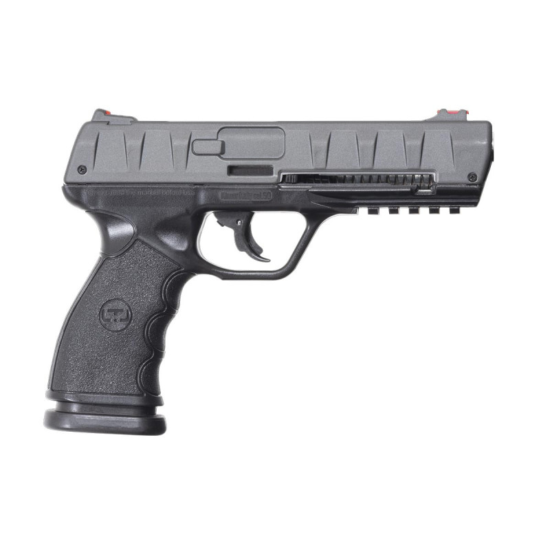 Pistolet DEFENSE LTL BRAVO 1.50 CALIBRE 0.50 CO2 BLACK SILVER 18 JOULES + 50 BALLES CAOUTCHOUC