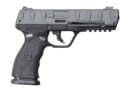 Pistolet DEFENSE LTL BRAVO 1.50 CALIBRE 0.50 CO2 BLACK SILVER 18 JOULES + 50 BALLES CAOUTCHOUC