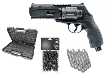 Pack REVOLVER DEFENSE HDR50 TR50 T4E CAL 0.50 CO2 BLACK 11 JOULES UMAREX