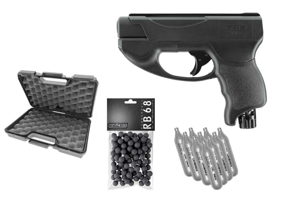 Pack PISTOLET DEFENSE TP50 COMPACT 11 JOULES + MALLETTE + 100 BILLES + 10 SPARCLETTES UMAREX