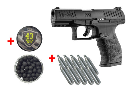 Pack DEFENSE WALTHER PPQ M2 T4E CAL 0.43 CO2 BLACK WALTHER UMAREX