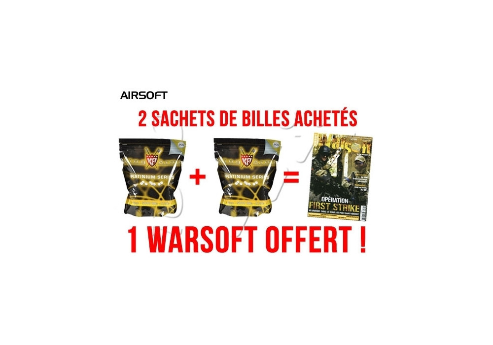 2 sachets 0.20g 5000 KING ARMS + 1 WARSOFT OFFERT