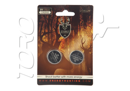 Piles CR2032 3V LITHIUM ENERGY HUNTING X2