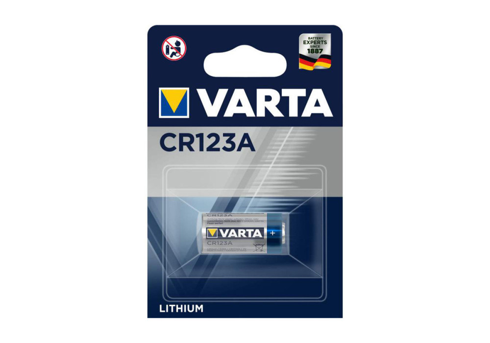 Pile CR123A 3V LITHIUM VARTA X1