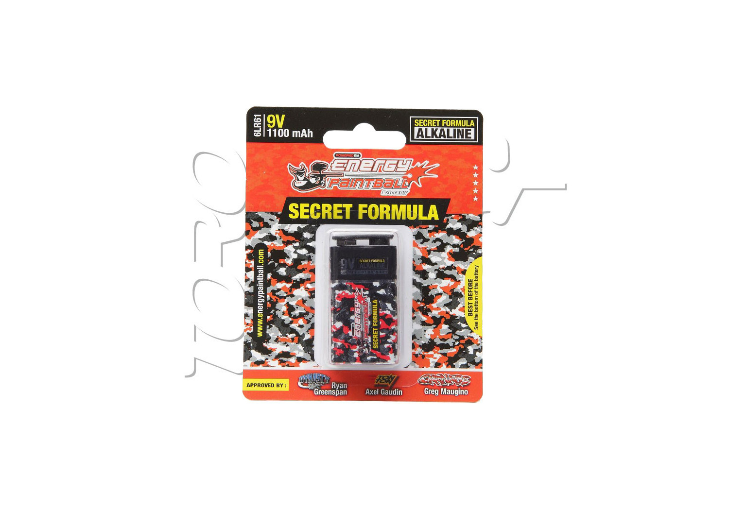 Piles 6LR61 9V ENERGY PAINTBALL