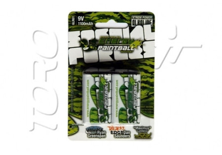 Piles 6LR61 9V CAMO ENERGY PAINTBALL X2