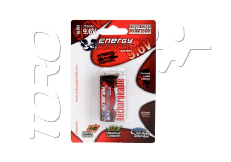 Accu 6LR61 9,6V 270 MAH ENERGY PAINTBALL