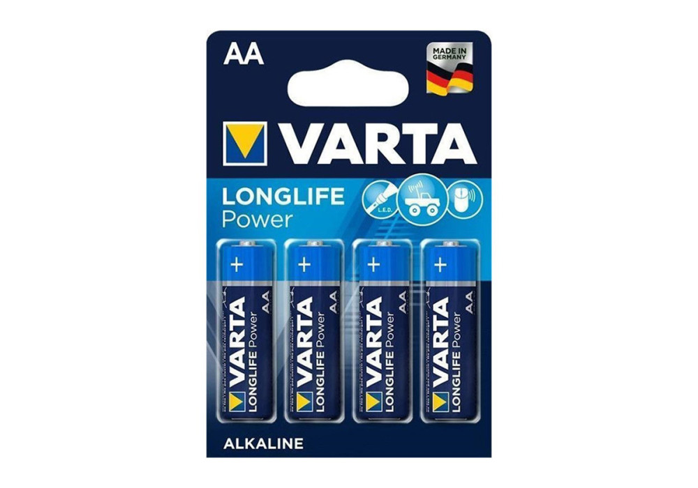 Piles LR6 AA 1.5V LONGLIFE POWER VARTA x 4