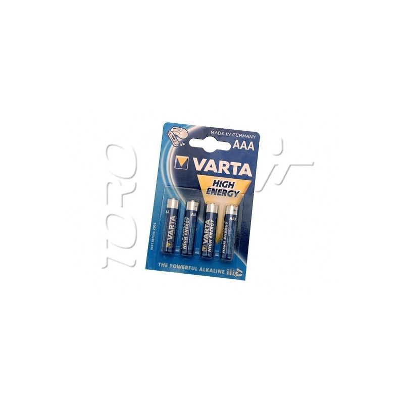 Piles LR03 AAA 1.5V ALCALINES VARTA X4