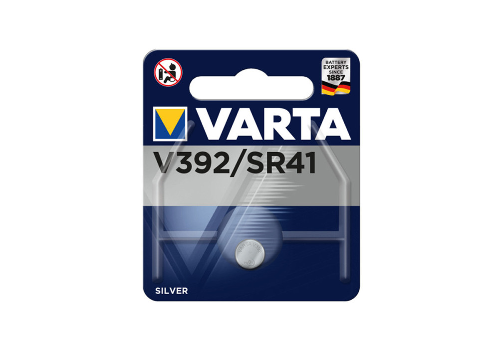 Pile BOUTON SR41 1.5V ARGENT VARTA