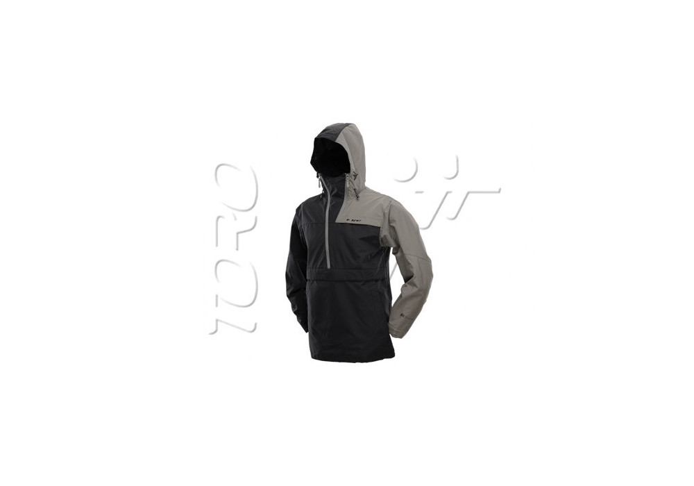 VESTE PULLOVER BLACK GREY DYE - Taille S