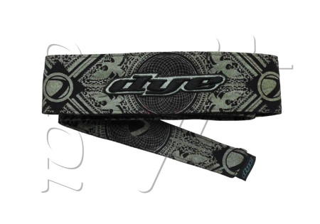 Headband DYE ORNATE OLIVE BLACK