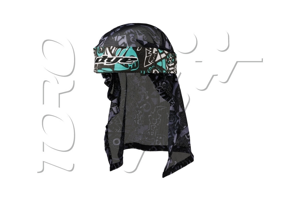 Head Wrap DYE C14 ESKIMO TEAL GREY BLACK