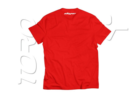 T SHIRT DYE LOGO RED WHITE