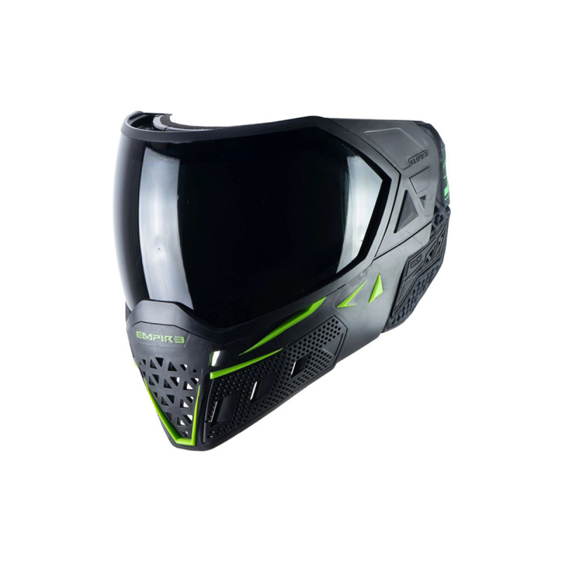 Masque EMPIRE EVS THERMAL BLACK LIME GREEN ECRAN 2X CLEAR ET NINJA