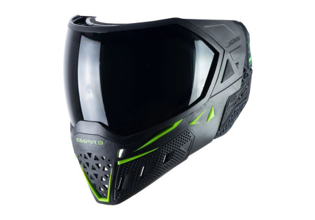 Masque EMPIRE EVS THERMAL BLACK LIME GREEN ECRAN 2X CLEAR ET NINJA