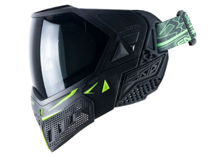 Masque EMPIRE EVS THERMAL BLACK LIME GREEN ECRAN 2X CLEAR ET NINJA