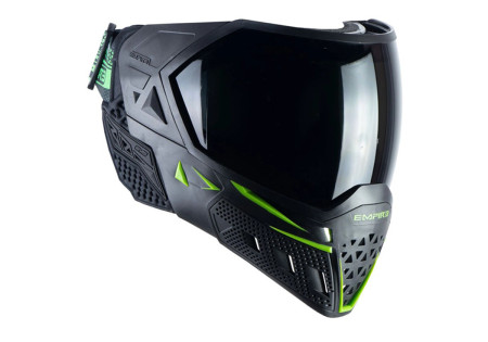 Masque EMPIRE EVS THERMAL BLACK LIME GREEN ECRAN 2X CLEAR ET NINJA