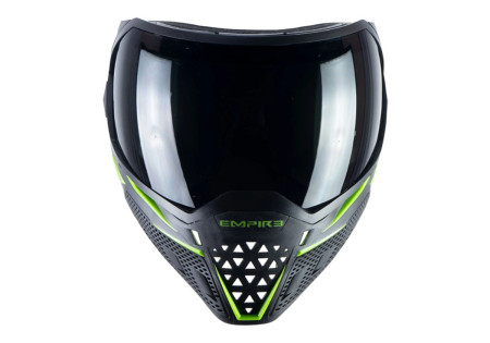 Masque EMPIRE EVS THERMAL BLACK LIME GREEN ECRAN 2X CLEAR ET NINJA