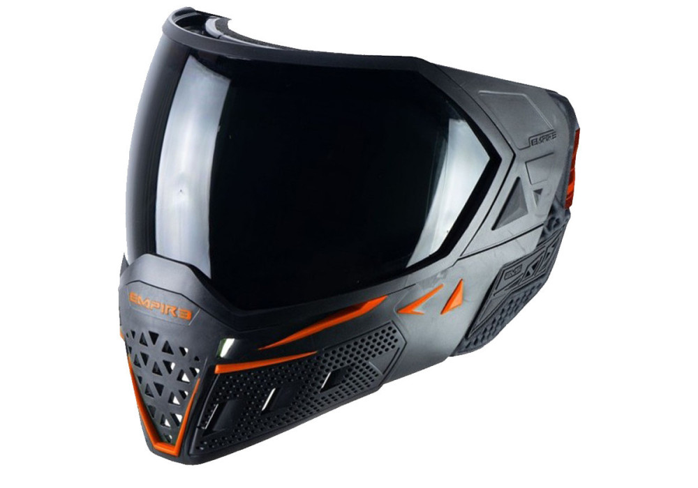 Masque EMPIRE EVS THERMAL BLACK ORANGE ECRAN 2X CLEAR ET NINJA