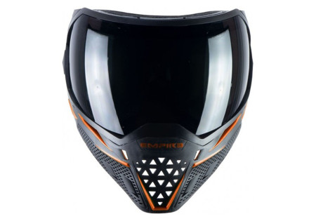 Masque EMPIRE EVS THERMAL BLACK ORANGE ECRAN 2X CLEAR ET NINJA