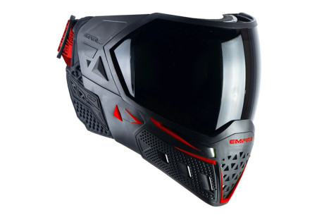 Masque EMPIRE EVS THERMAL BLACK RED ECRAN 2X CLEAR ET NINJA