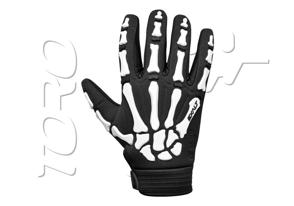 GANTS DEATH GRIP FULL FINGER BLACK WHITE norme CE