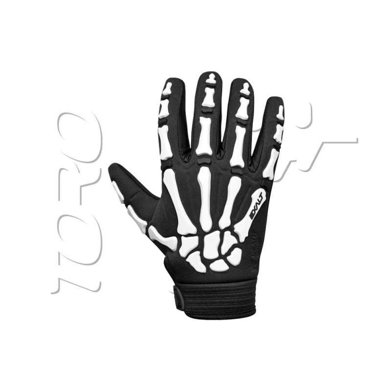 GANTS DEATH GRIP FULL FINGER BLACK WHITE norme CE