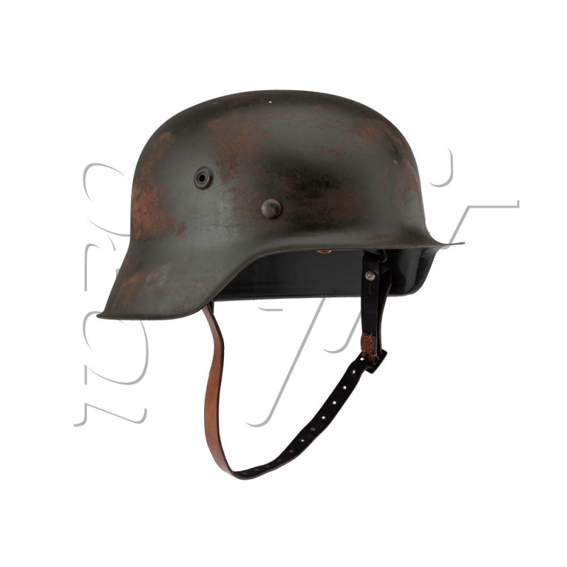 Casque REPRODUCTION WWII ALLEMAND M35 VIEILLI WW2