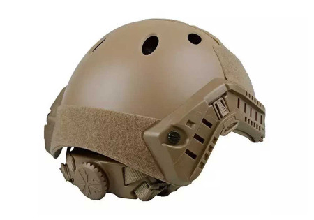 Casque tactique X-SHIELD FAST TYPE PJ MOLETTE GFC TACTICAL TAN