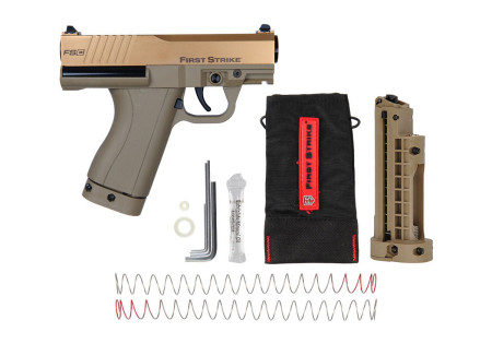 Pistolet FSC COMBAT PISTOL TAN GOLD FIRST STRIKE TIBERIUS