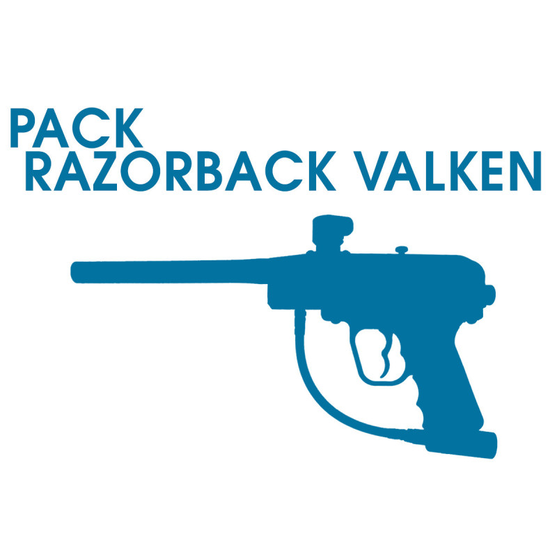 Pack lanceur VALKEN RAZORBACK CALIBRE 0.68 + MASQUE + BOUTEILLE + LOADER*