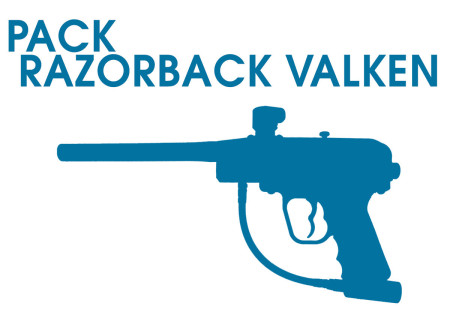 Pack lanceur VALKEN RAZORBACK CALIBRE 0.68 + MASQUE + BOUTEILLE + LOADER*