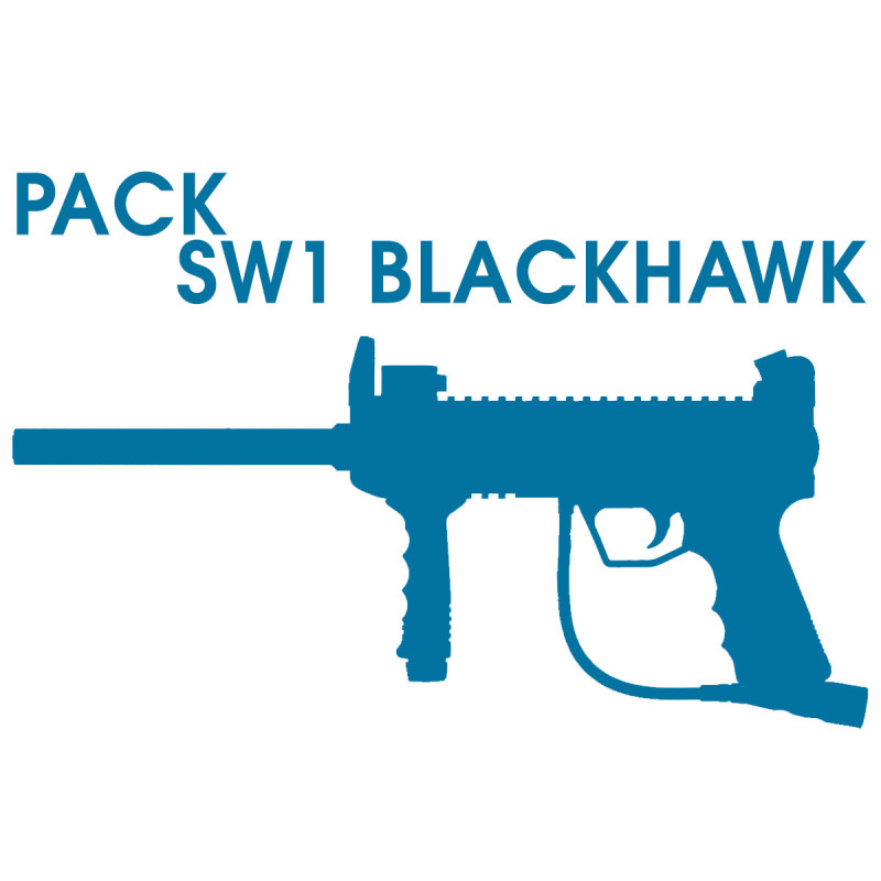 Pack lanceur VALKEN SW1 BLACKHAWK CALIBRE 0.68 + MASQUE + BOUTEILLE + LOADER *