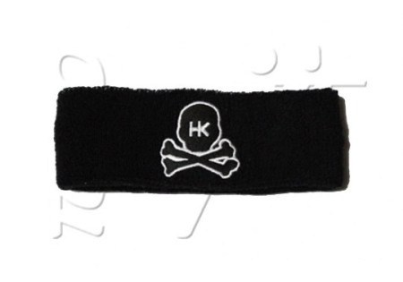 Sweatband HK SKULL BLACK