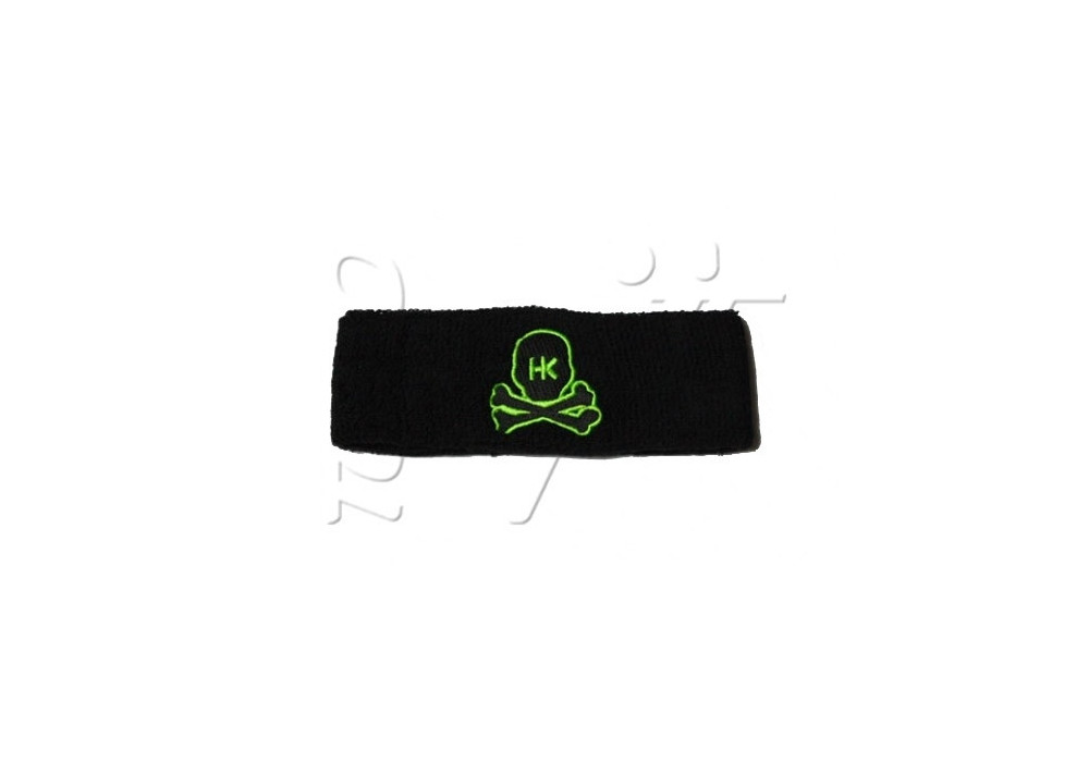 Sweatband HK SKULL BLACK GREEN