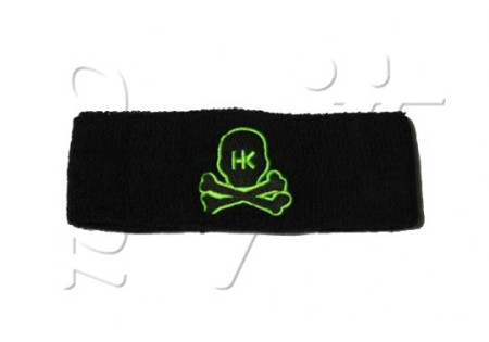 Sweatband HK SKULL BLACK GREEN