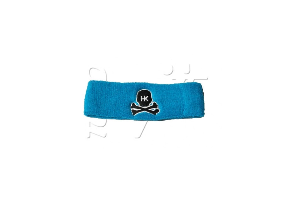 Sweatband HK SKULL LIGHT BLUE BLACK