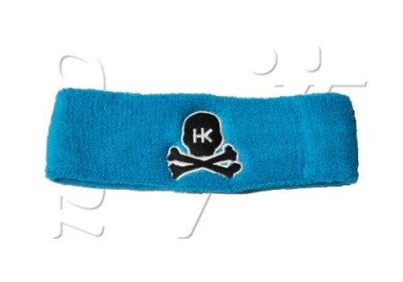 Sweatband HK SKULL LIGHT BLUE BLACK