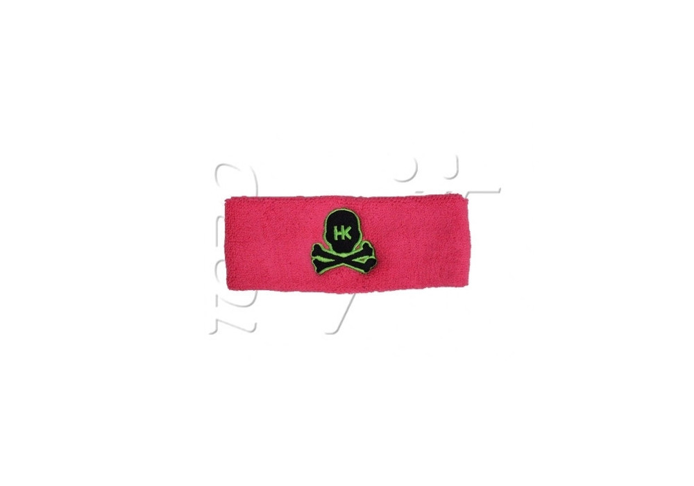 Sweatband HK SKULL PINK GREEN