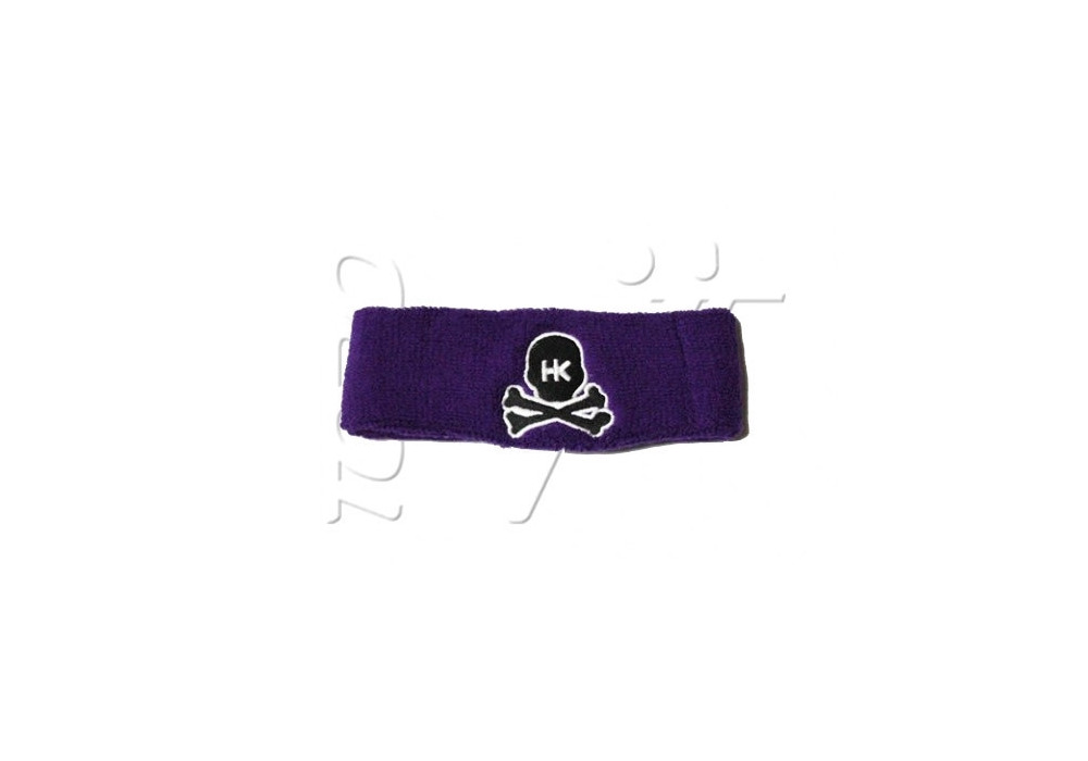 Sweatband HK SKULL PURPLE BLACK