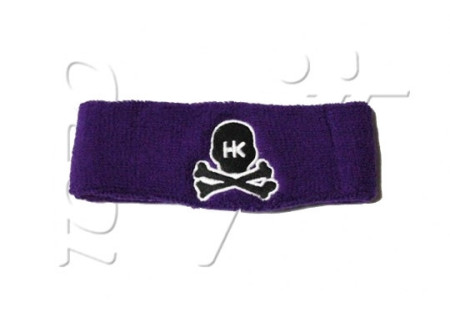 Sweatband HK SKULL PURPLE BLACK