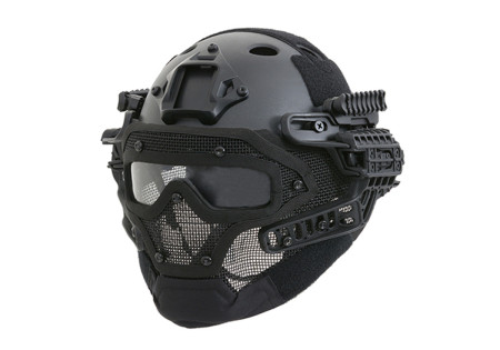 Casque tactique EMERSON G4 PJ INTEGRALE + GRILLE BLACK