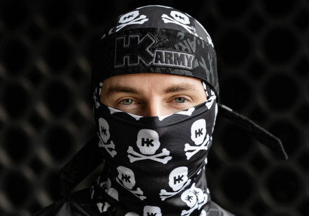 Cagoule 1 TROU HOSTILE BALACLAVA SKULLS BLACK HK ARMY