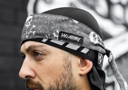 head wrap HOSTILE BLACK/WHITE HK ARMY