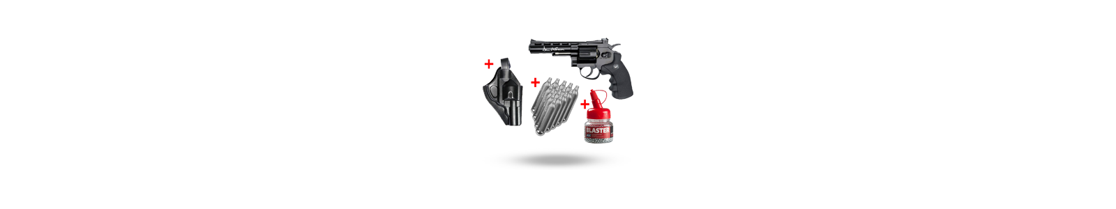 Pack revolver à billes acier