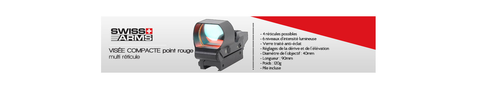 Lunette de visée, lampe tactique airsoft